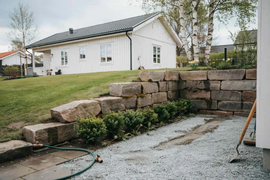 bygga st dmur p tomten smarta l sningar f r niv skillnader s kerhet och snyggare utemilj