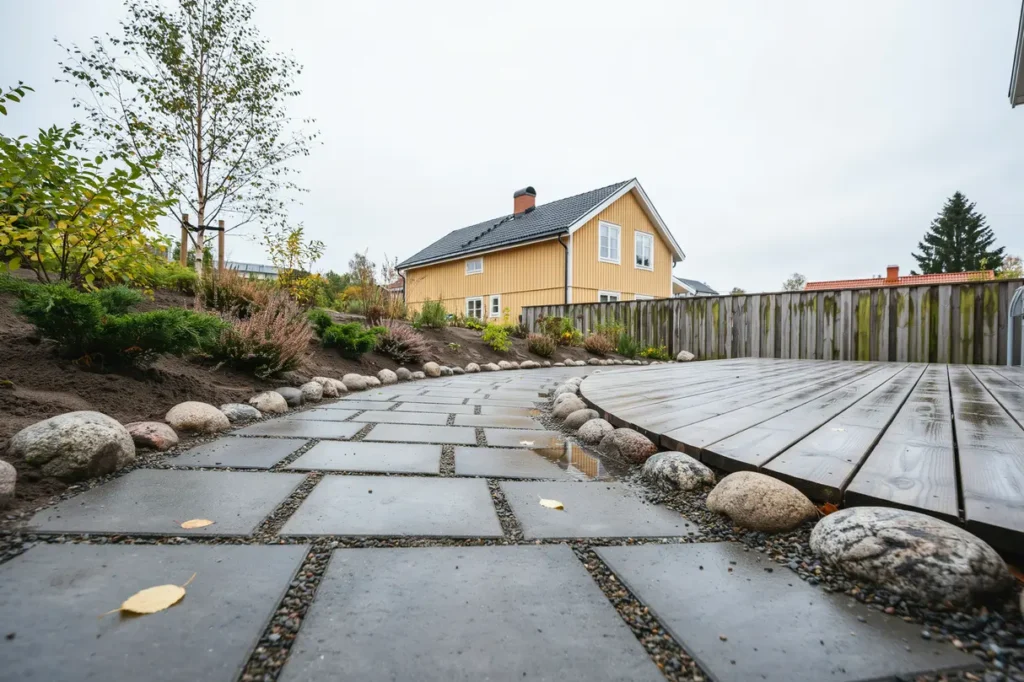 dr nerande stenl ggning p tomten praktiska l sningar som minskar vattenproblem och ger en mer h llbar utemilj